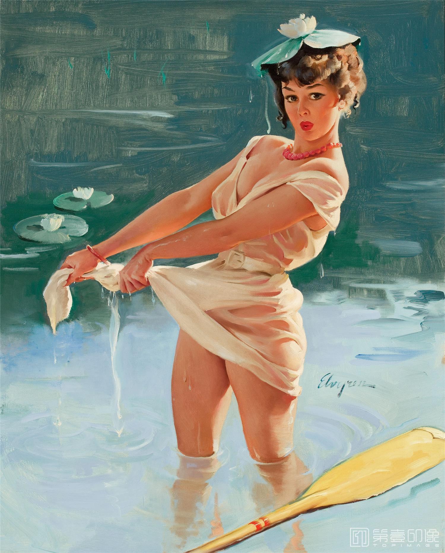 油画-吉尔·艾尔夫格雷恩 Gil Elvgren 作品集-146